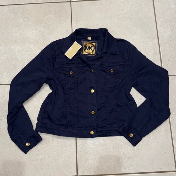 Jackets & Blazers - NEW Michael Kors Blue Denim Jacket